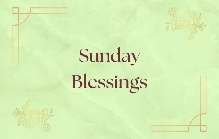 Sunday Blessings